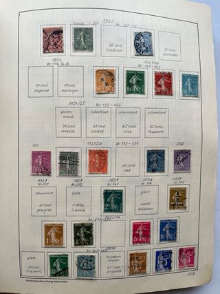 Sellos Francia Antiguos 1853/1971 - 17 Páginas