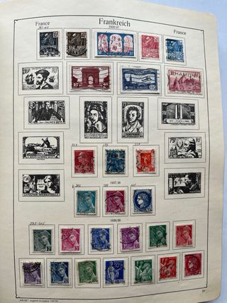 Sellos Francia Antiguos 1853/1971 - 17 Páginas