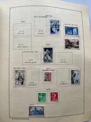 Sellos Francia Antiguos 1853/1971 - 17 Páginas