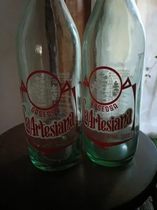 2 Botellas Gaseosa Antiguas Artesiana