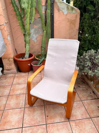 Sillón Ikea Madera Blanco