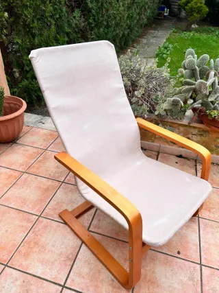 Sillón Ikea Madera Blanco