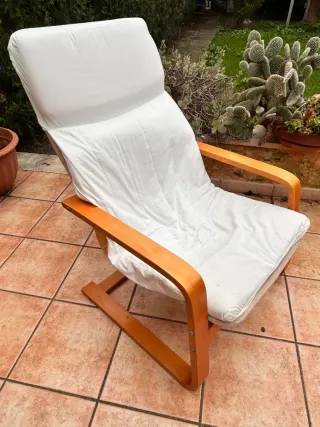 Sillón Ikea Madera Blanco
