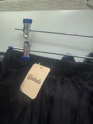 Falda tul larga negra