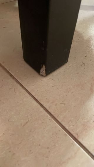 Mesa de comedor cuadrada negra