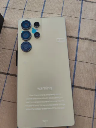 Custodia Samsung S23 Ultra Beige + Scatola Nera