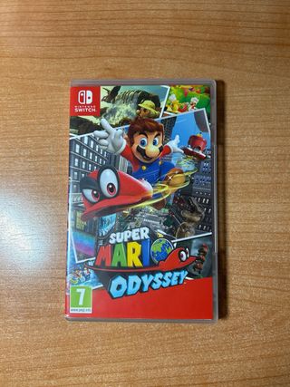 Nintendo Switch + funda + Super Mario Odyssey