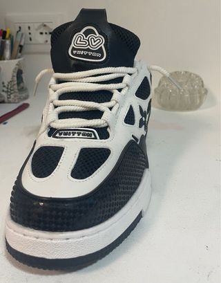 Scarpe Louis Vuitton bianche e nere