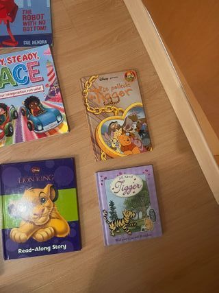 11 libros en inglés, 1 en español. 12 euros todo