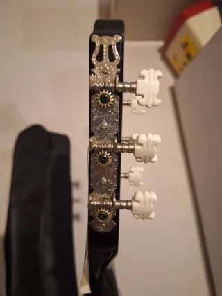 Guitarra Clásica Negra con Funda