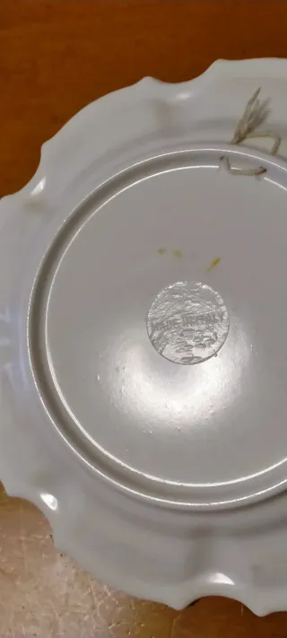 Coppia piatti vintage decoro floreale