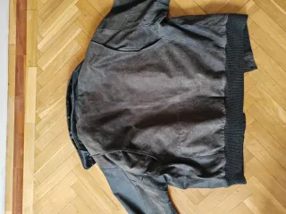 Chaqueta aviador marrón y gris