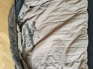 Chaqueta aviador marrón y gris