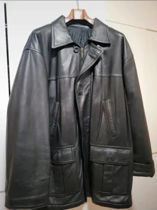 Giacca in vera pelle vintage anni '90