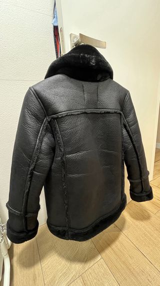 Cazadora Biker Negra Stradivarius Talla XS