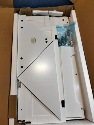 Armario Esquinero VASAGLE Blanco Nube 60×33,6×80cm