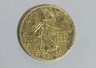Moneda 50 céntimos Euro FR 2001