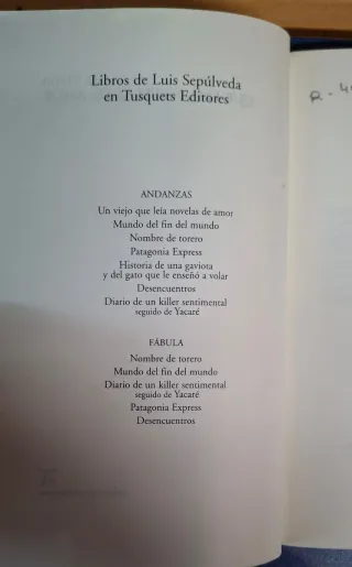 Un viejo que leía novelas de amor. Luis Sepúlveda.
