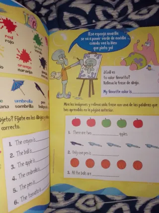 Juega y repasa ingles con Bob Esponja