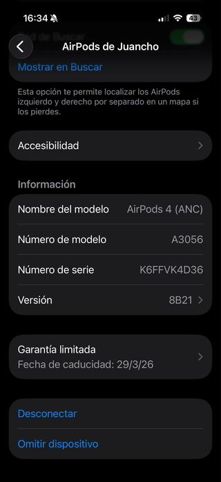 AirPods 4 con cancelación de ruido