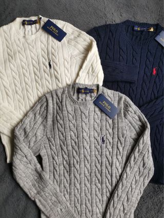 Lotto 3 Maglioni Polo Ralph Lauren Cotone