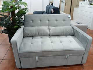 Sofá Cama Gris 132cm