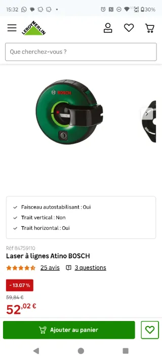 Metro Láser Bosch Atino Nuevo Precintado