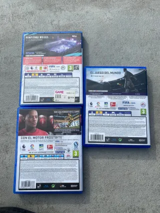 Juegos PS4 FIFA 17, 20 y 18
