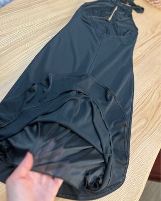 Vestido Negro Halter Talla M