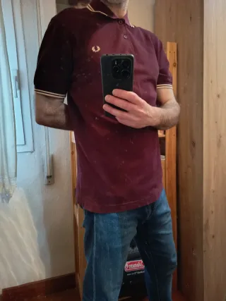 Polo Fred Perry Morado Talla M