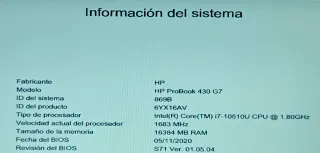 Portátil HP ProBook 430 G7 Argento
