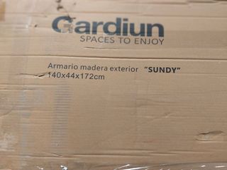 Armario exterior madera Sundy 44×140×162 cm KNH1110