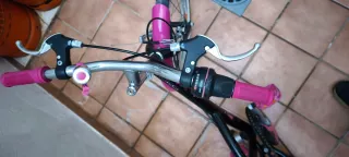 Bicicleta niña 20 rosa y negra