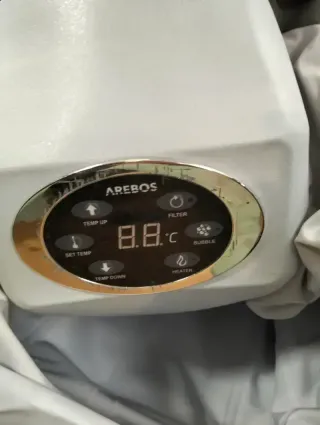 SPA Hinchable Arebos 154×154 cm 4 personas 600L