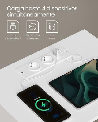 VASAGLE Mesita de noche Montaje sin Herramientas