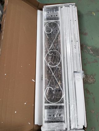 Estructura Cama doble metal blanca VASAGLE 140x190