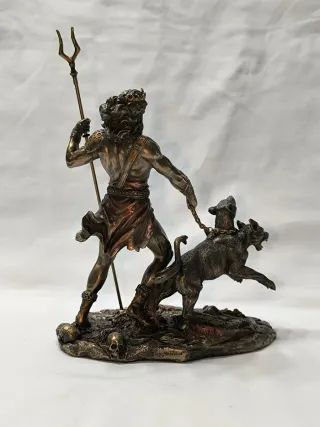 Figura Hades Veronese estilo bronce nueva en caja