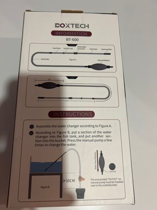 Kit sifón y aspirador de agua para acuario