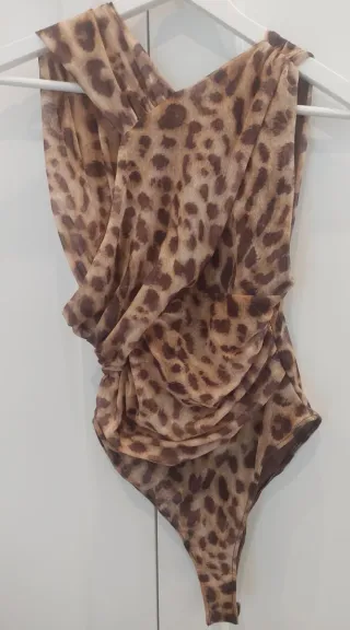 Body tul estampado animal print