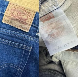 LEVIS 603 VAQUEROS VINTAGE HOMBRE W 32 AZUL OSCURO