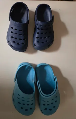 Chanclas niño talla 30 azul y turquesa