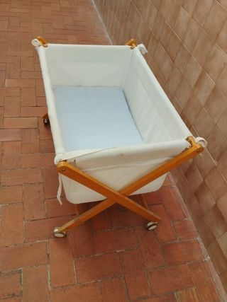 Cuna moisés madera 90x60x70