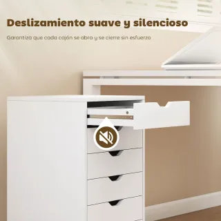 Cajonera Móvil Archivador Escritorio 6 Cajones