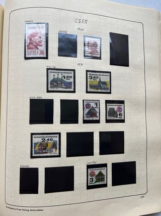 Sellos Checoslovaquia Antiguos 1920/1975 - 11 PÁG.