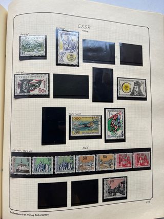 Sellos Checoslovaquia Antiguos 1920/1975 - 11 PÁG.