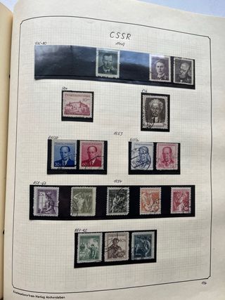 Sellos Checoslovaquia Antiguos 1920/1975 - 11 PÁG.