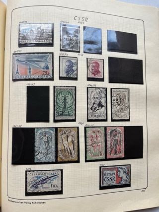 Sellos Checoslovaquia Antiguos 1920/1975 - 11 PÁG.