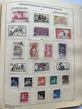 Sellos Checoslovaquia Antiguos 1920/1975 - 11 PÁG.