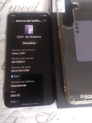 Samsung Galaxy S24+ 12/256 GB. Usato poco come 2° cellulare. Con fattura.