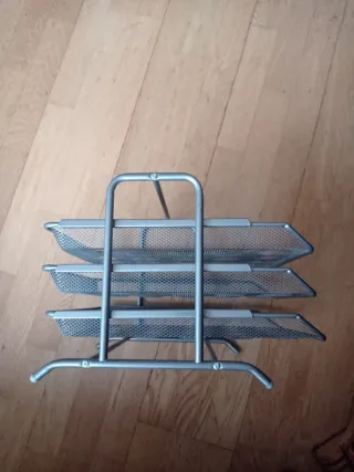 Organizador de escritorio metálico 3 niveles